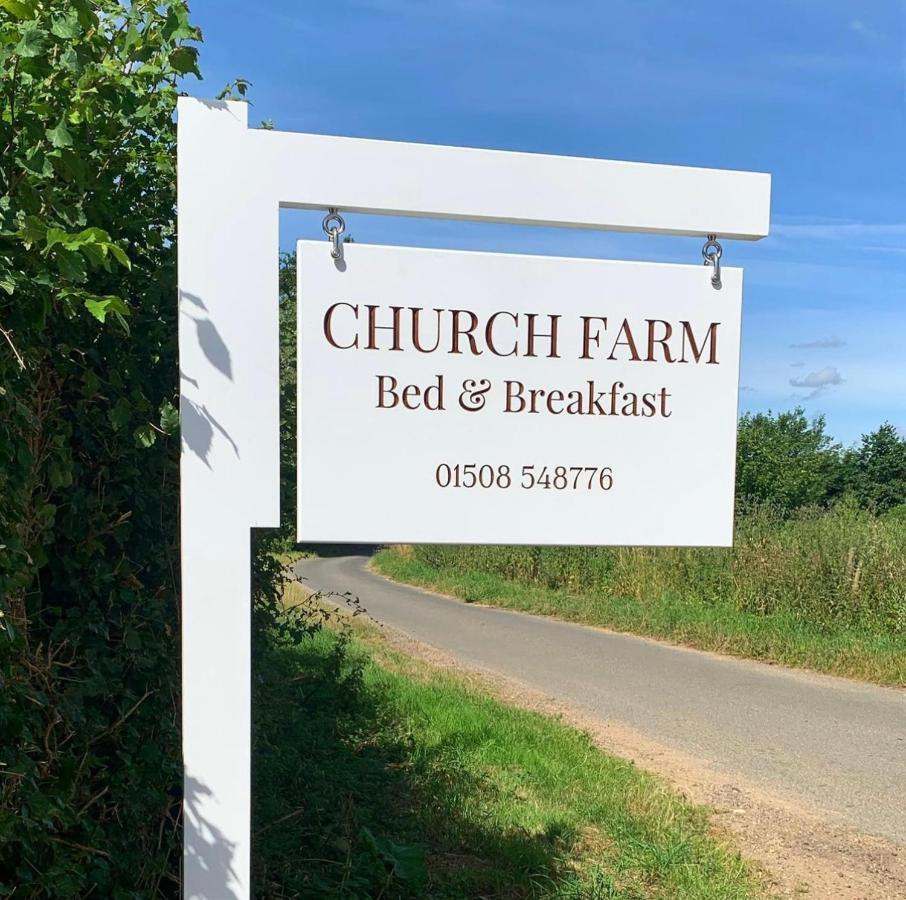 Bed and Breakfast Church Farm Thurlton Exteriér fotografie